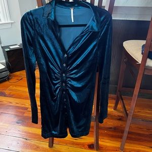 free people shayla velvet mini